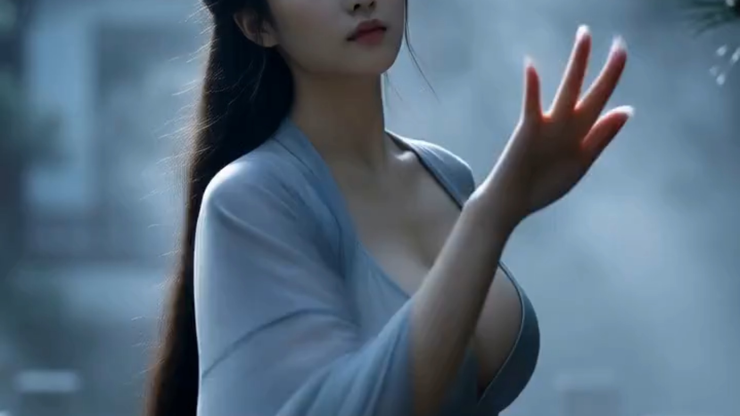 美人的雨中舞蹈