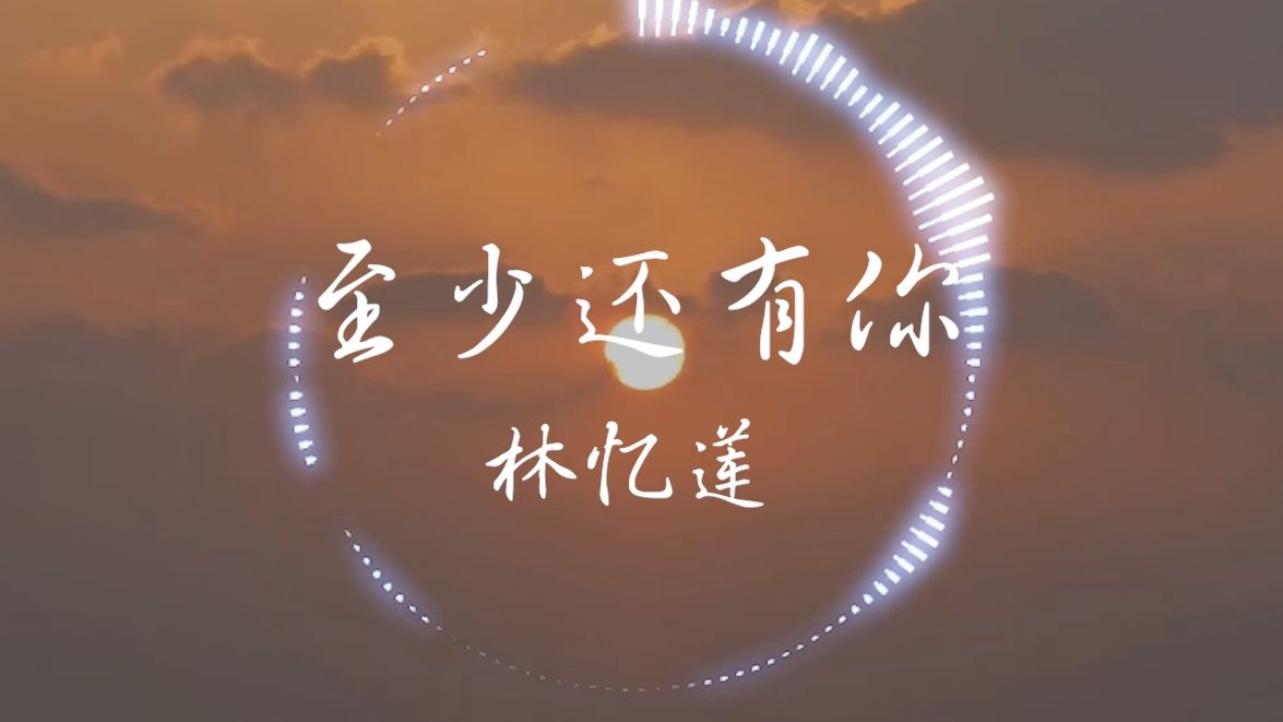 【Hi-Res无损】林忆莲《至少还有你》“我怕来不及 我要抱着你 直到感觉你的皱纹 有了岁月的痕迹”| 音乐可视化 | 动态歌词