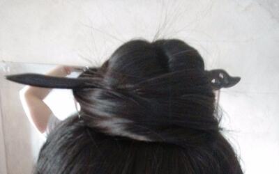 【发型向】道士发型盘法 太极髻_日常_生活_哔哩哔哩