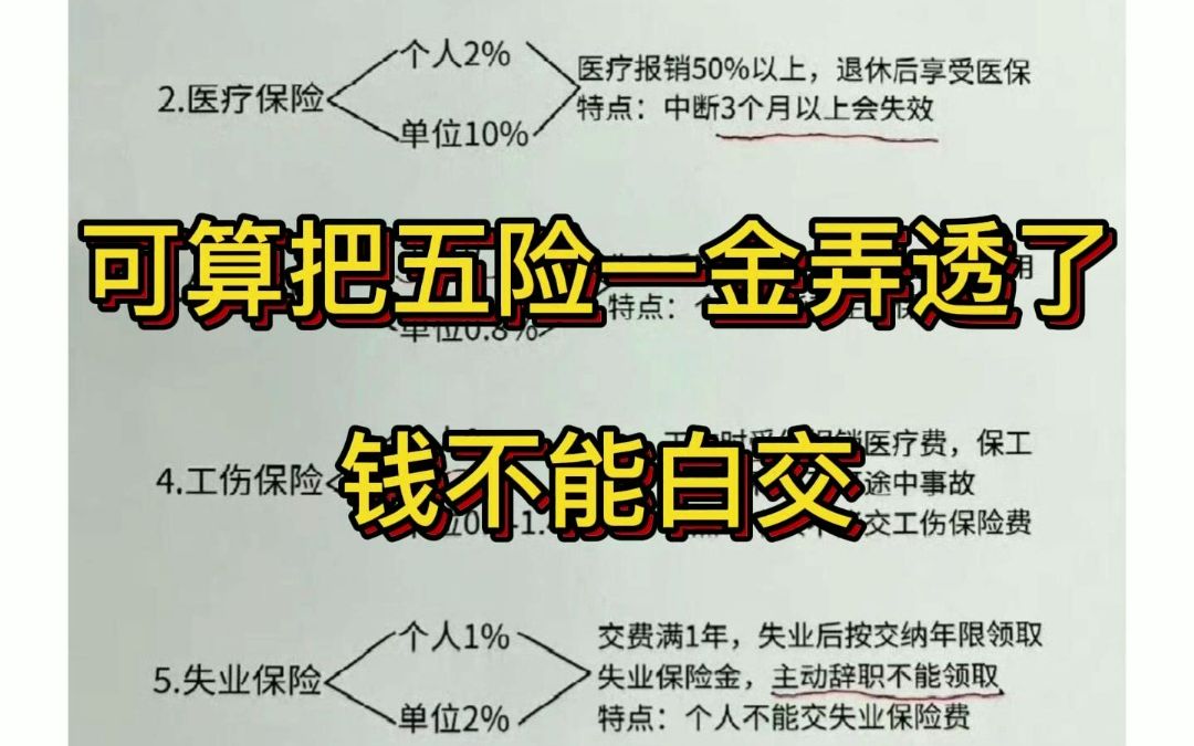 可算把五险一金弄透了,钱不能白交哔哩哔哩bilibili