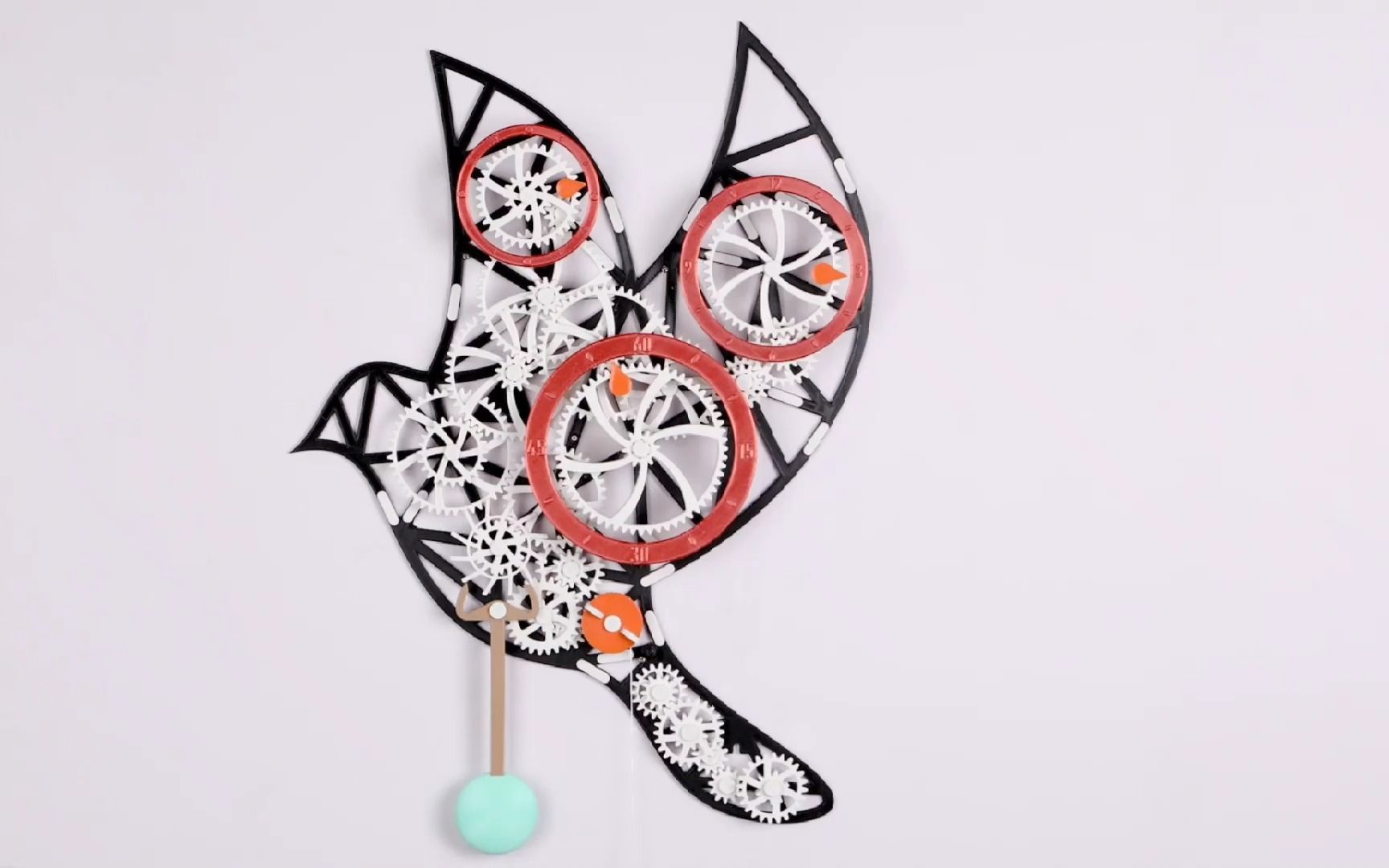3D打印机械和平鸽摆钟