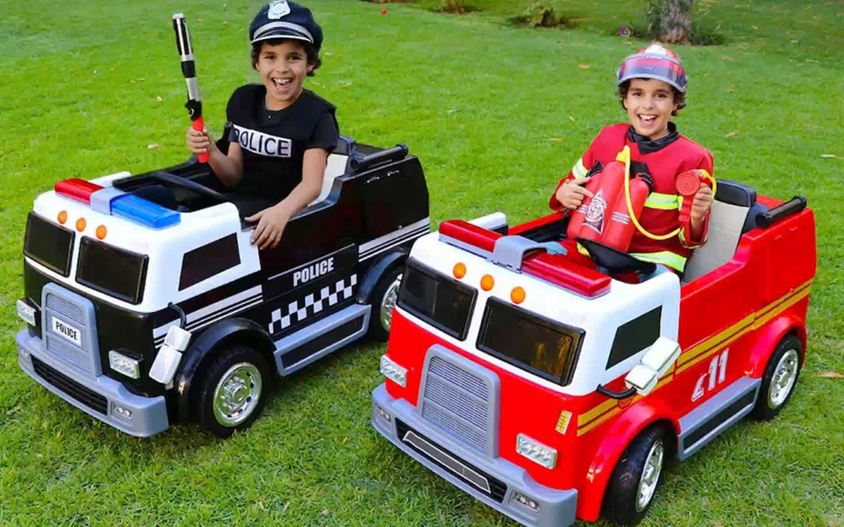 哥哥的玩具车竟然被小马偷走了，尼基小男孩变身小小警察，能抓住它吗？