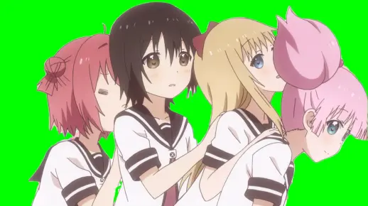 搖曳百合 第三季 OP AI去人版&绿幕版 ProPainter