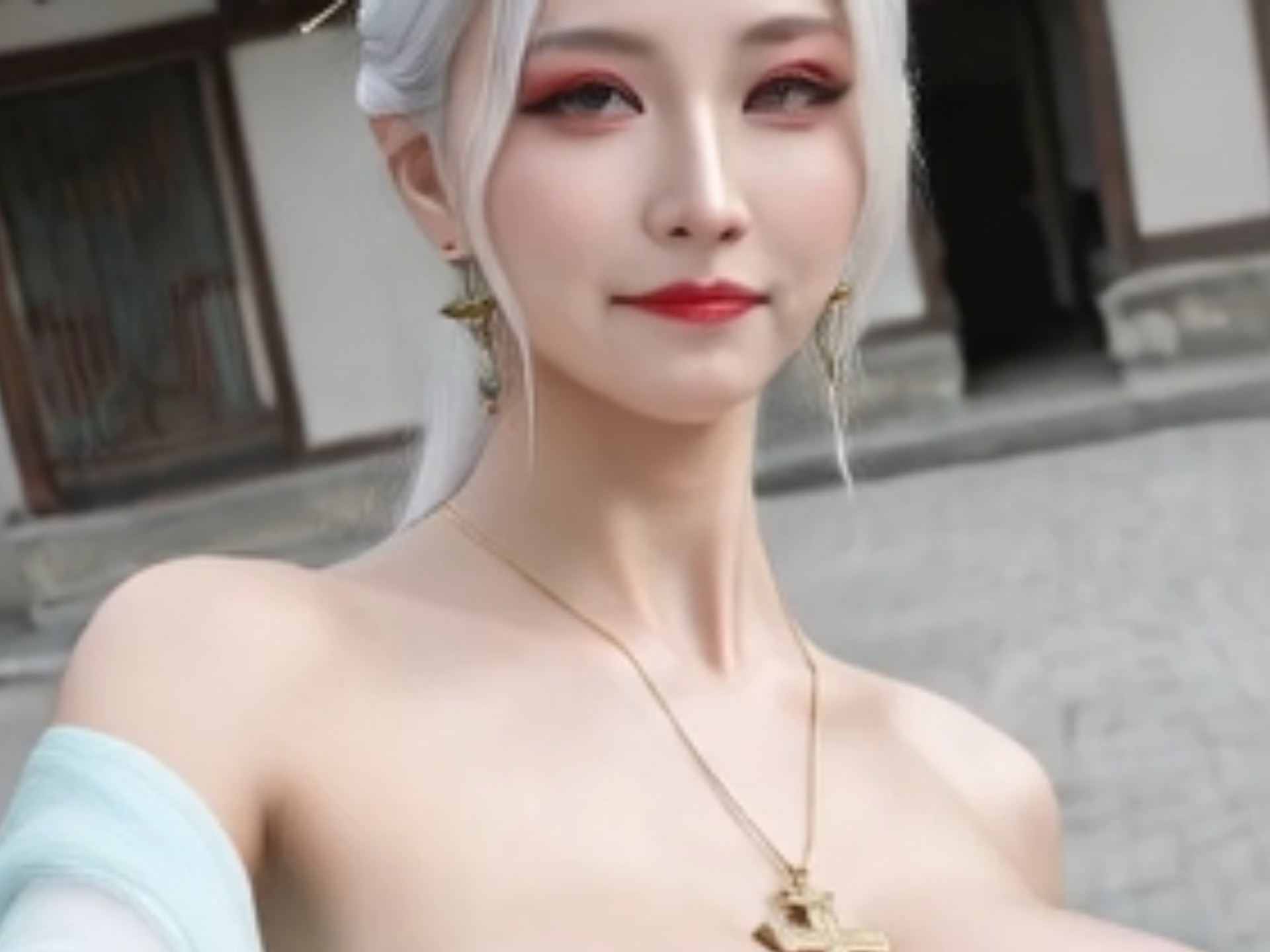 师娘和我一起下山，独舞一曲