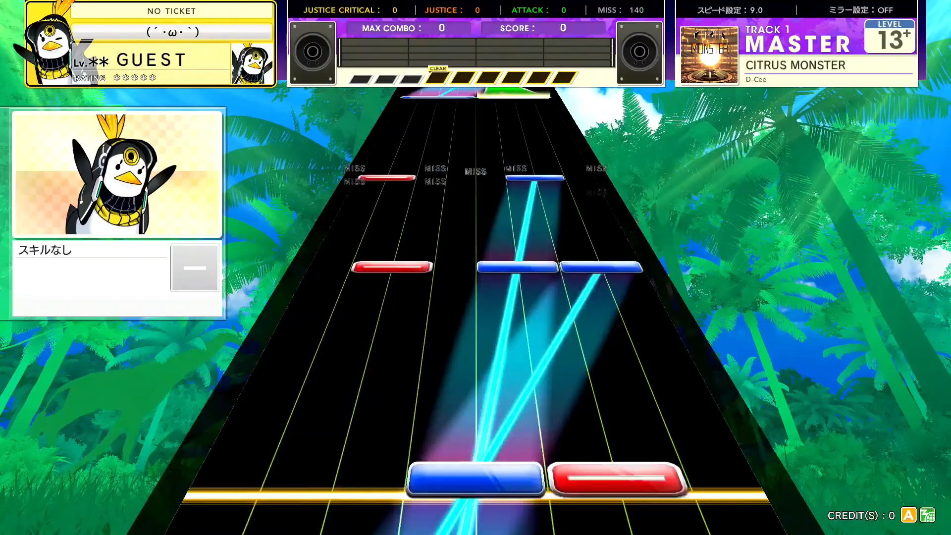 【CHUNITHM/中二节奏】谱面确认 CITRUS MONSTER [MASTER 14+] (流速9.0)