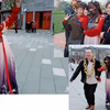 【HaNi九】大娘懵圈，楼兰姑娘竟是男儿身？不说话被大娘直夸美，还被路人纷纷要求合影，还被同行主播又拉又抱。。--hani