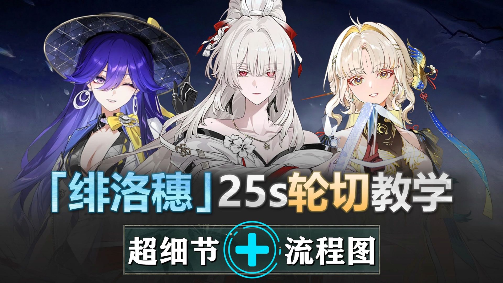 绯洛穗-25s轮切教学：4居超简单进阶，最强T0轮椅配队！