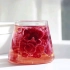 一杯水三个颜色的无硫墨红玫瑰花茶