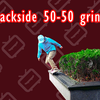 居然有滑手用接近90度夹角切入道具卡 backside 50-50 grind？！滑板教学