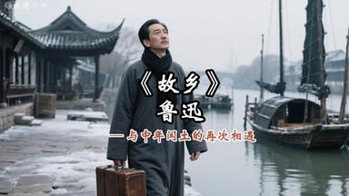 用Ai还原鲁迅《<em class="keyword">故乡</em>》，看看鲁迅先生和中年闰土的再次相遇