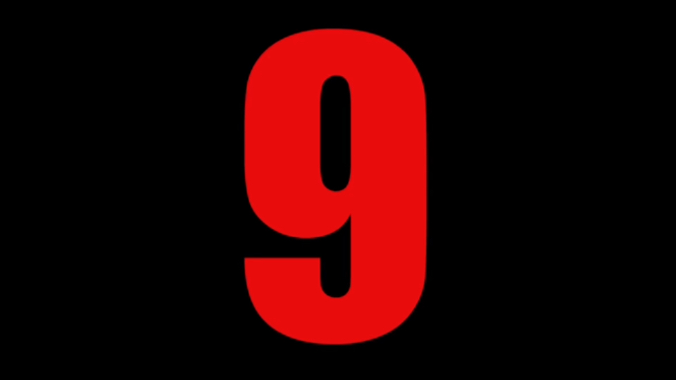 9秒倒计时 (彩色数字，每秒报数）