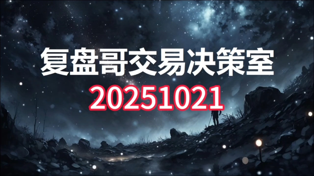 复盘哥交易决策室20251021
