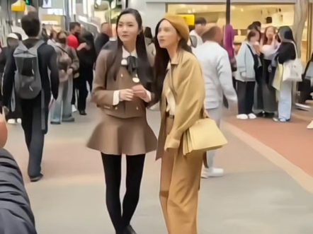 宋轶丝袜街头录制现场直拍镜头