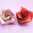 漂亮精致的玫瑰花折纸教程，折法竟然这么简单，玫瑰手工折纸教程