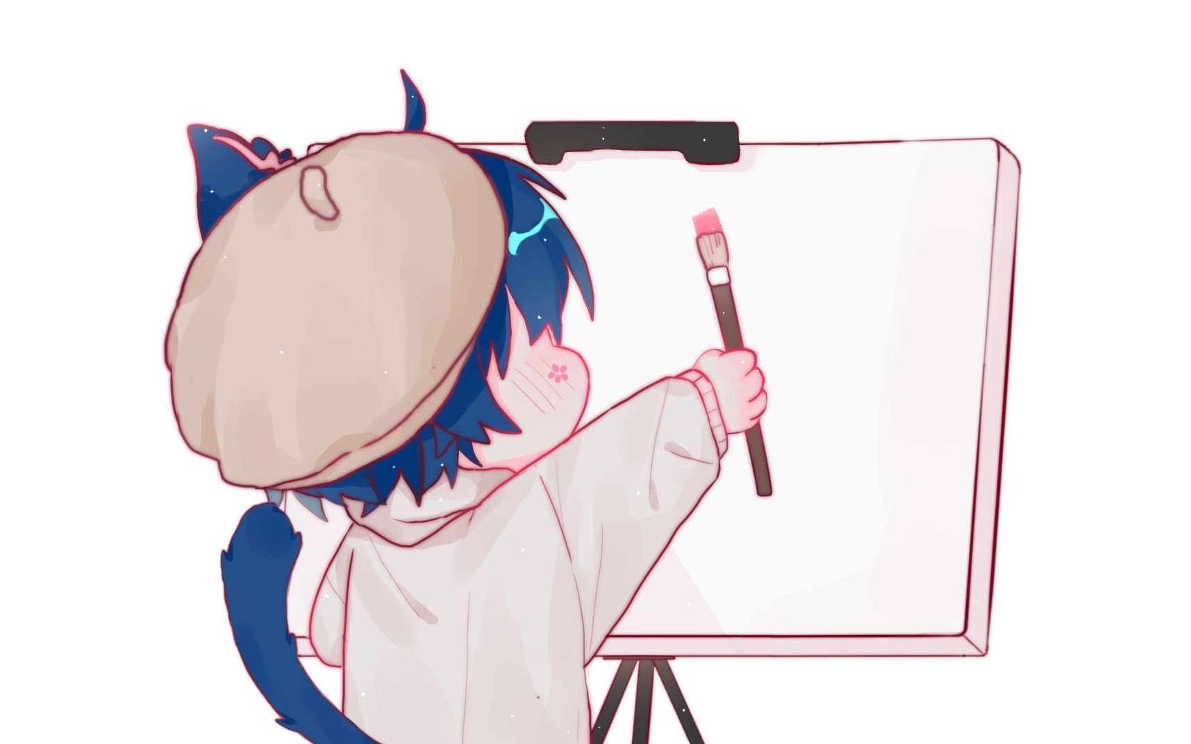 小 花 猫 爱 画 画_哔哩哔哩_bilibili