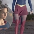 视觉冲击震撼，女超人两个为秀腿而秀腿的宣传片
