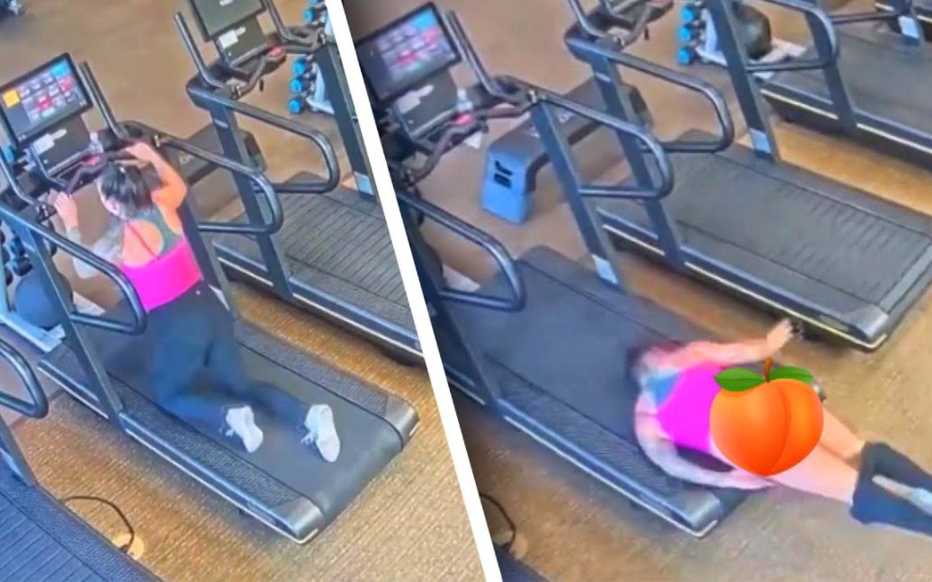 Girl looks back at how embarrassed she was when she fell on the treadmill and lost her pants