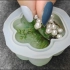 手工滴胶制作猫爪钥匙扣过程 治愈解压摆件装饰品绿色春天珍珠