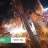 航拍无锡高架坍塌现场 侧翻桥面上有多辆货车救援正进行