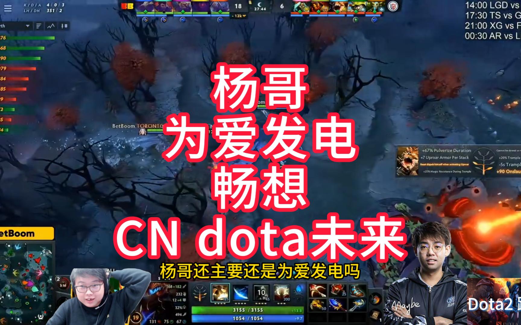 杨哥为爱发电畅想CN dota未来