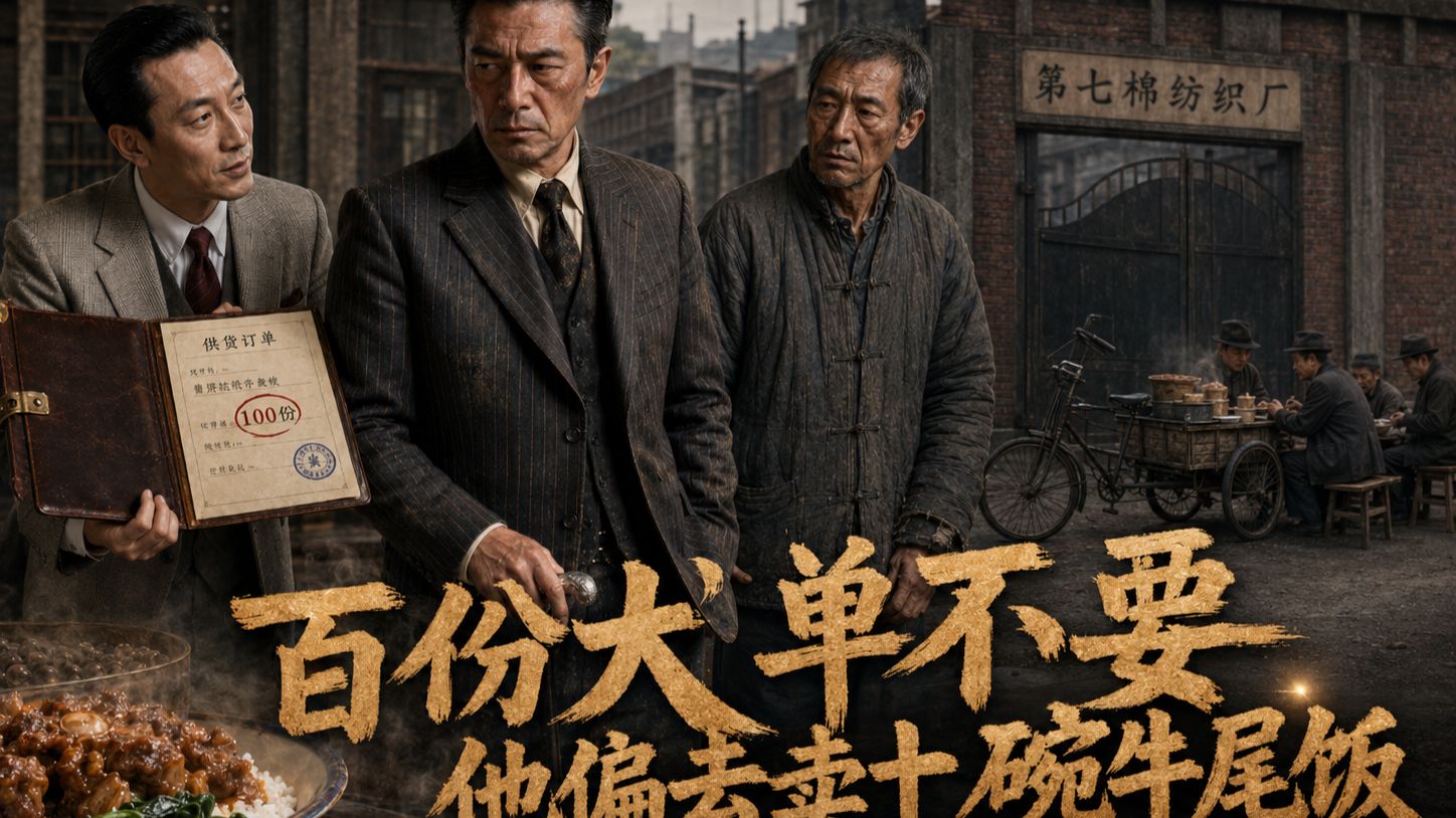 荣老板翻局篇九：百份牛尾饭大订单，荣老板却当场推掉了【AI全民制作人】