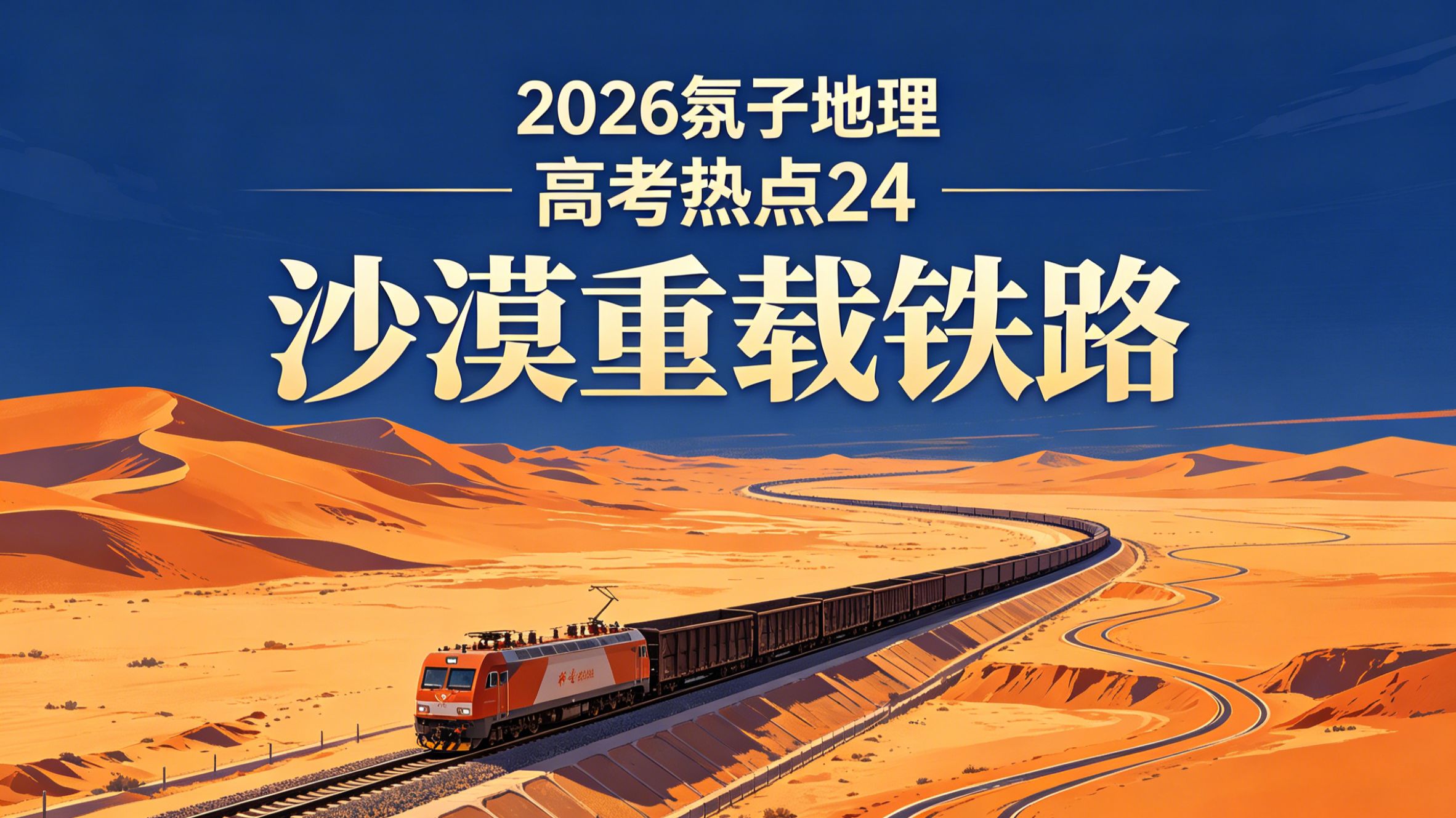 氛子地理2026高考热点24 沙漠重载铁路