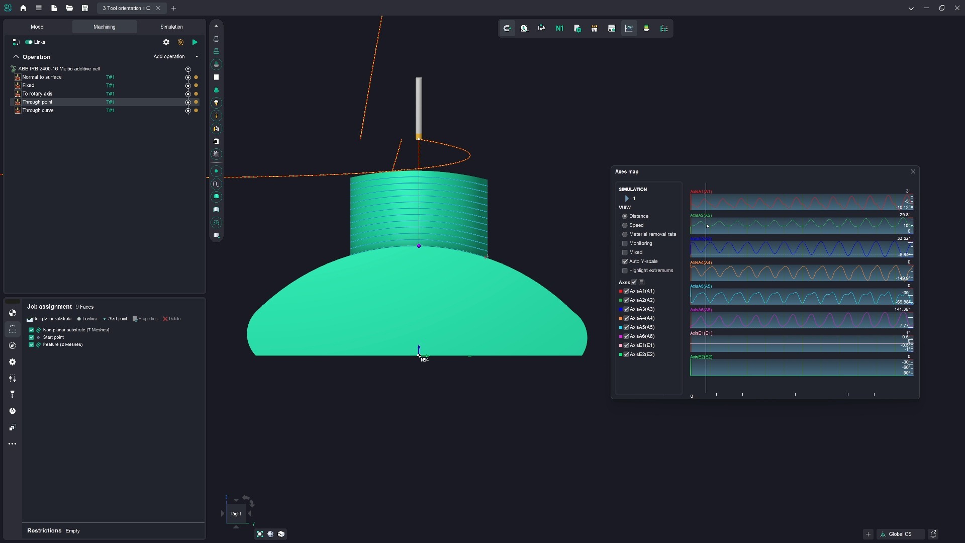 增材制造Tool orientation and start points