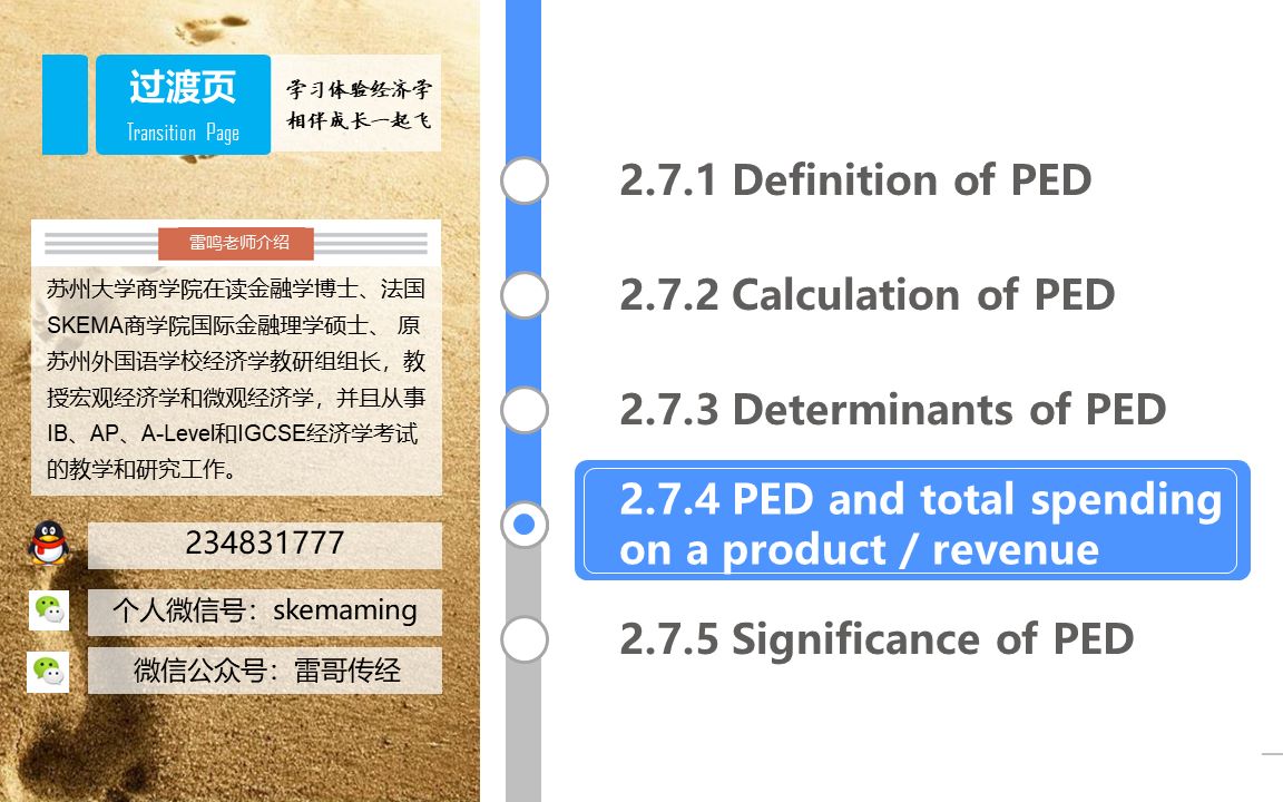 IGCSE经济学2.7.4 PED与总收入的关系哔哩哔哩bilibili