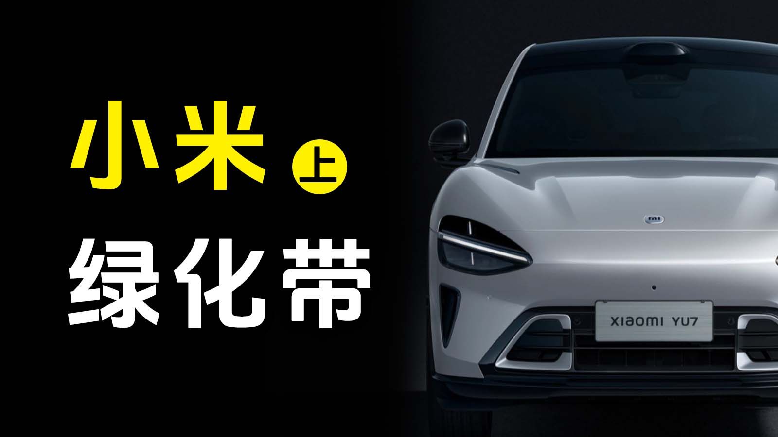为什么小米总进绿化带？