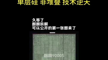 麒麟9000s芯片x光照片爆出，单层硅，性能逆天，秒杀高通