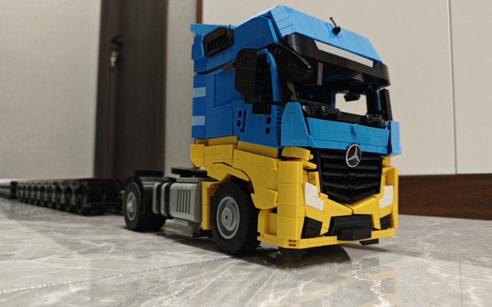 奔驰 actros Mercedes-Benz 重载行驶展示