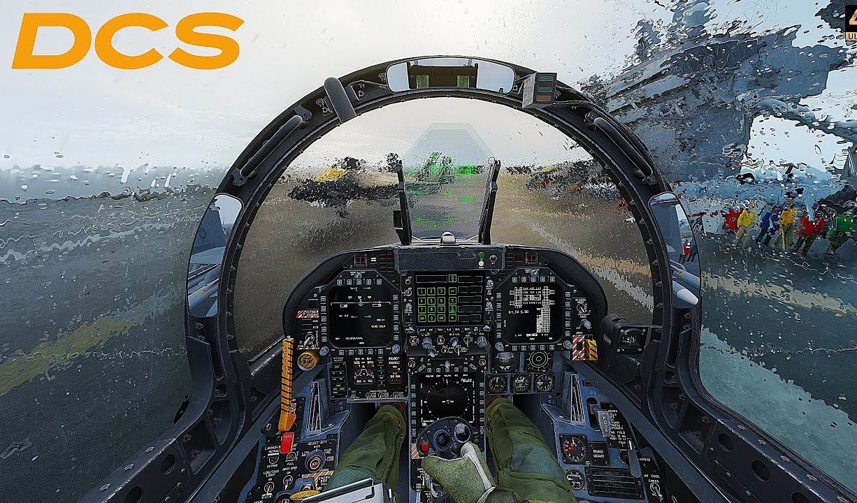 【4k 战斗机模拟】F-18E 超级大黄蜂 | 战略轰炸机拦截 | 动态天气