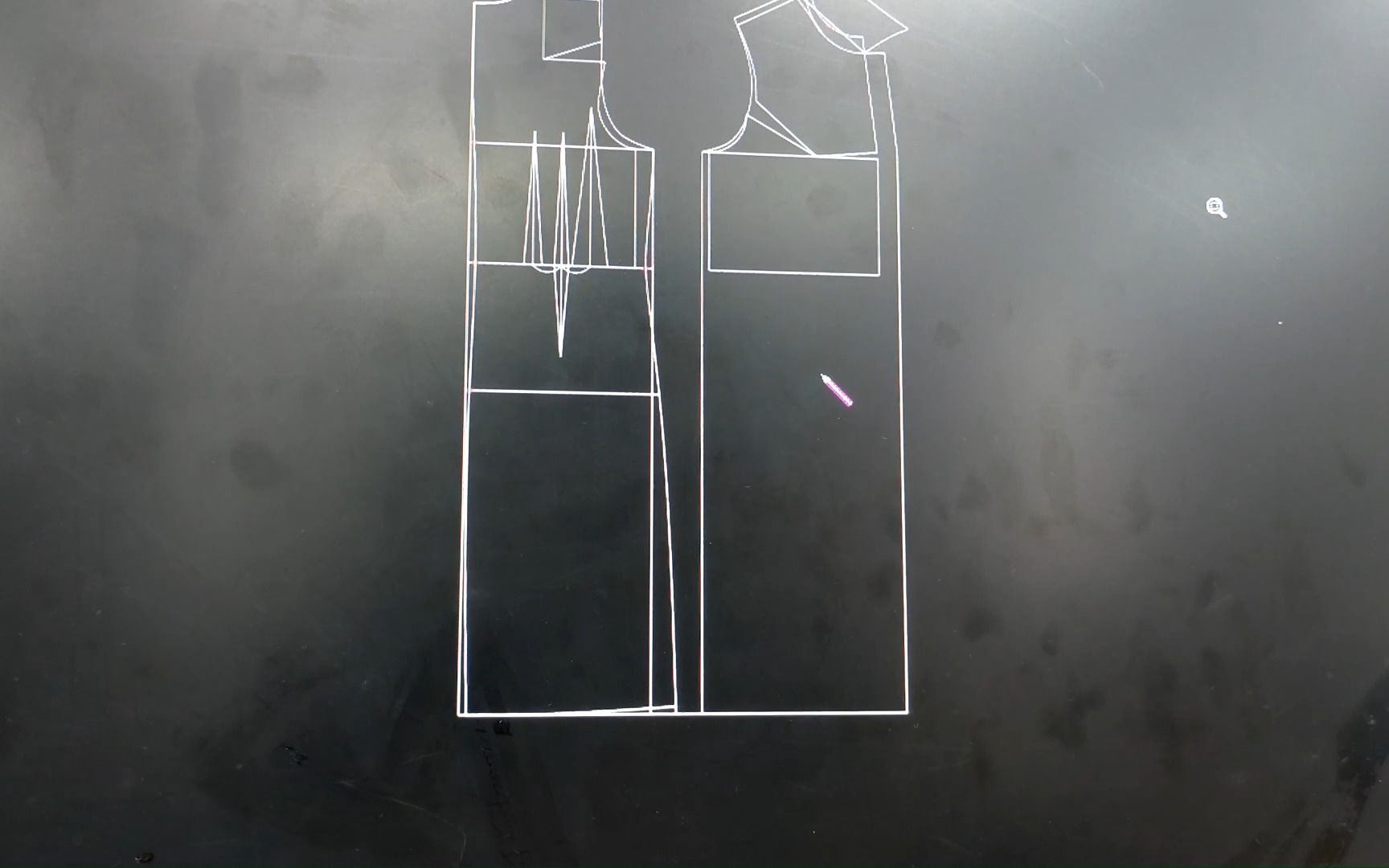 服装CAD软件Boke绘制直身式女大衣结构图