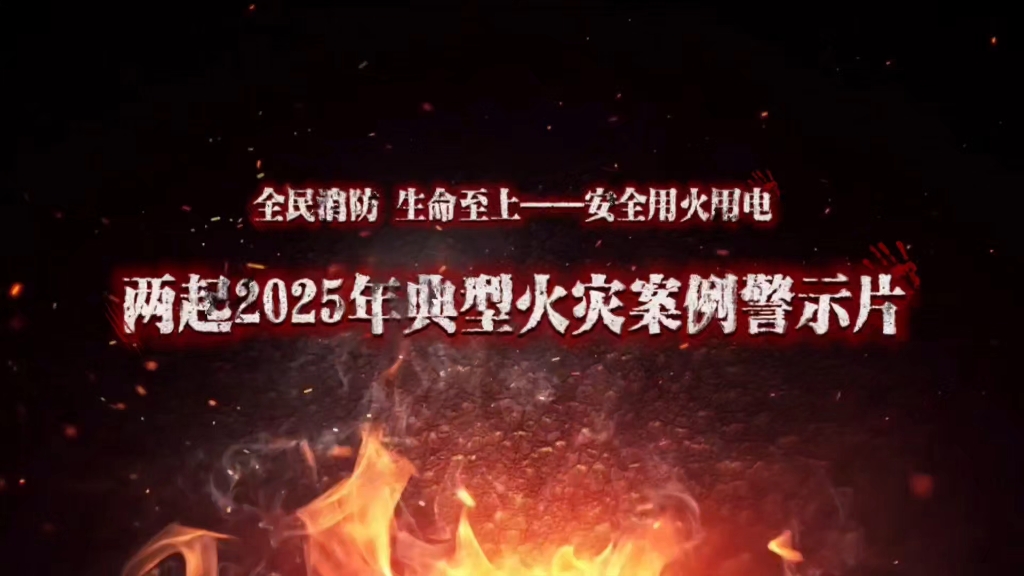 最新发布！两起2025年典型火灾案例警示片
