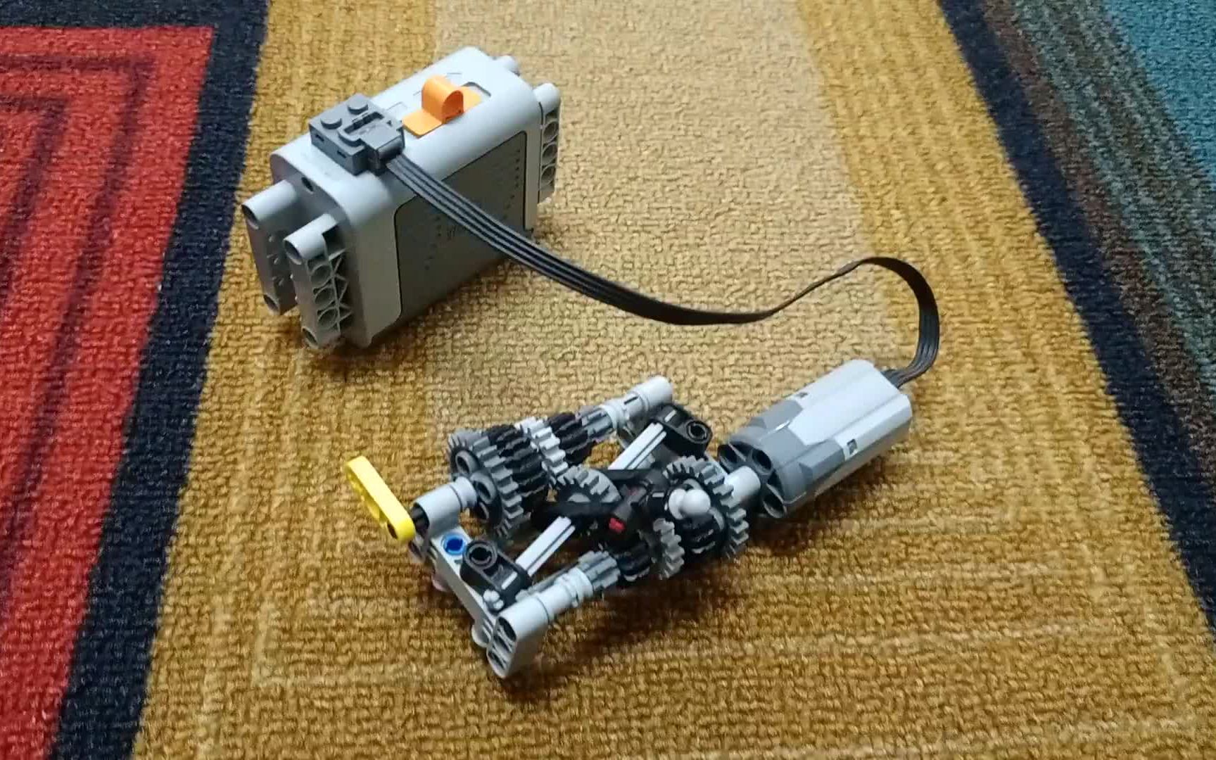 电动版5速直线型变速箱lego乐高technic科技机械moc
