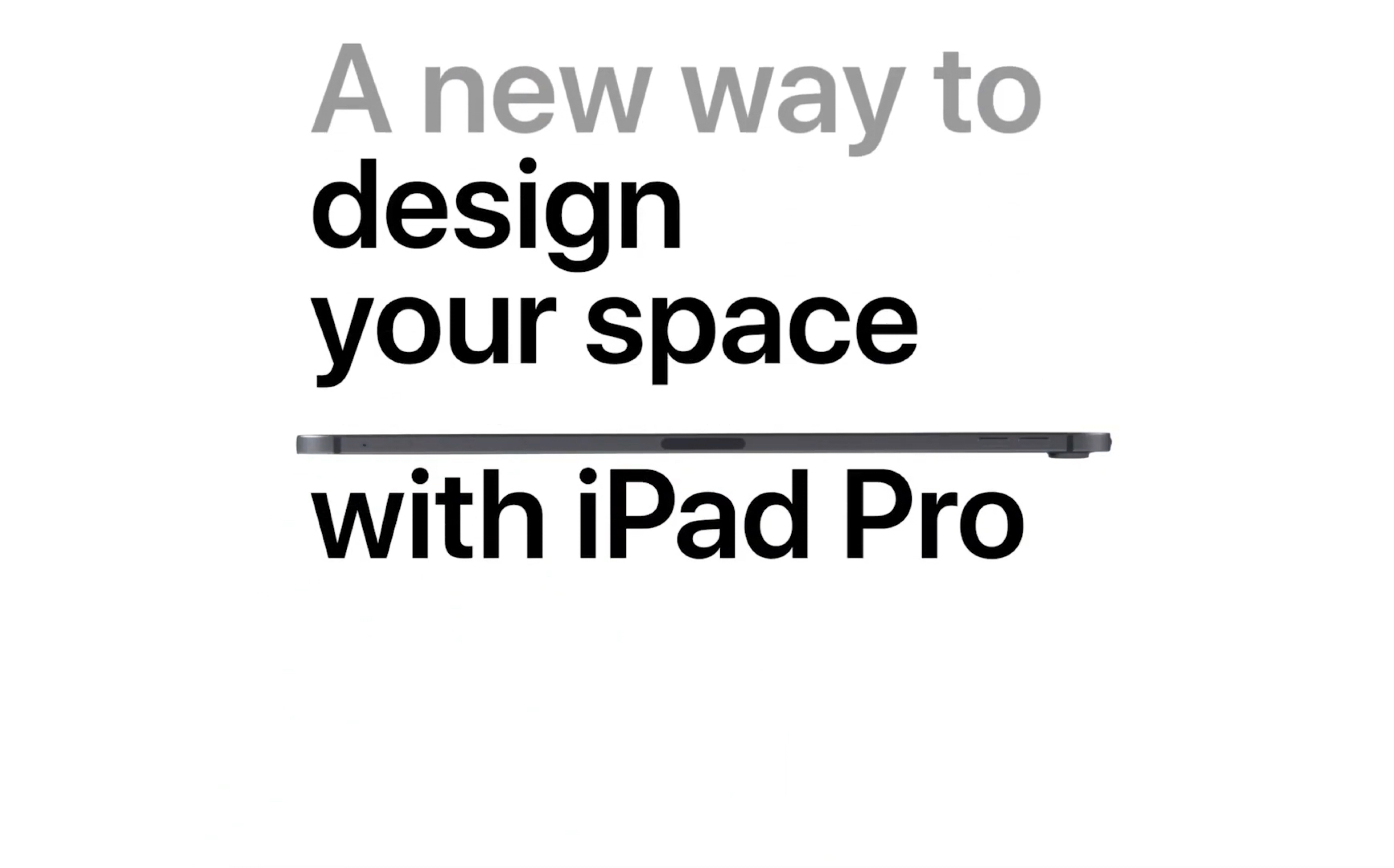 苹果 iPad Pro — A new way to design your space — Apple哔哩哔哩 (゜゜)つロ 干杯~bilibili