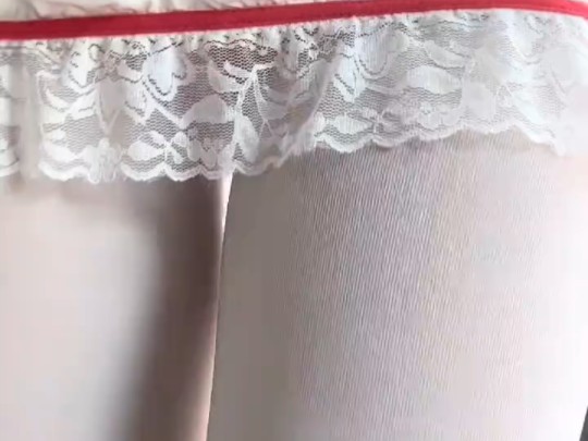 Today it's a white stockinged nurse.