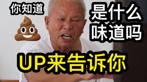 你知道屎是什么味道的吗？让UP主告诉你