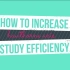 【自制】怎么提高学习效率·STUDY TIPS@果丹皮