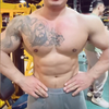 花背肌肉男紧身裤健身直播