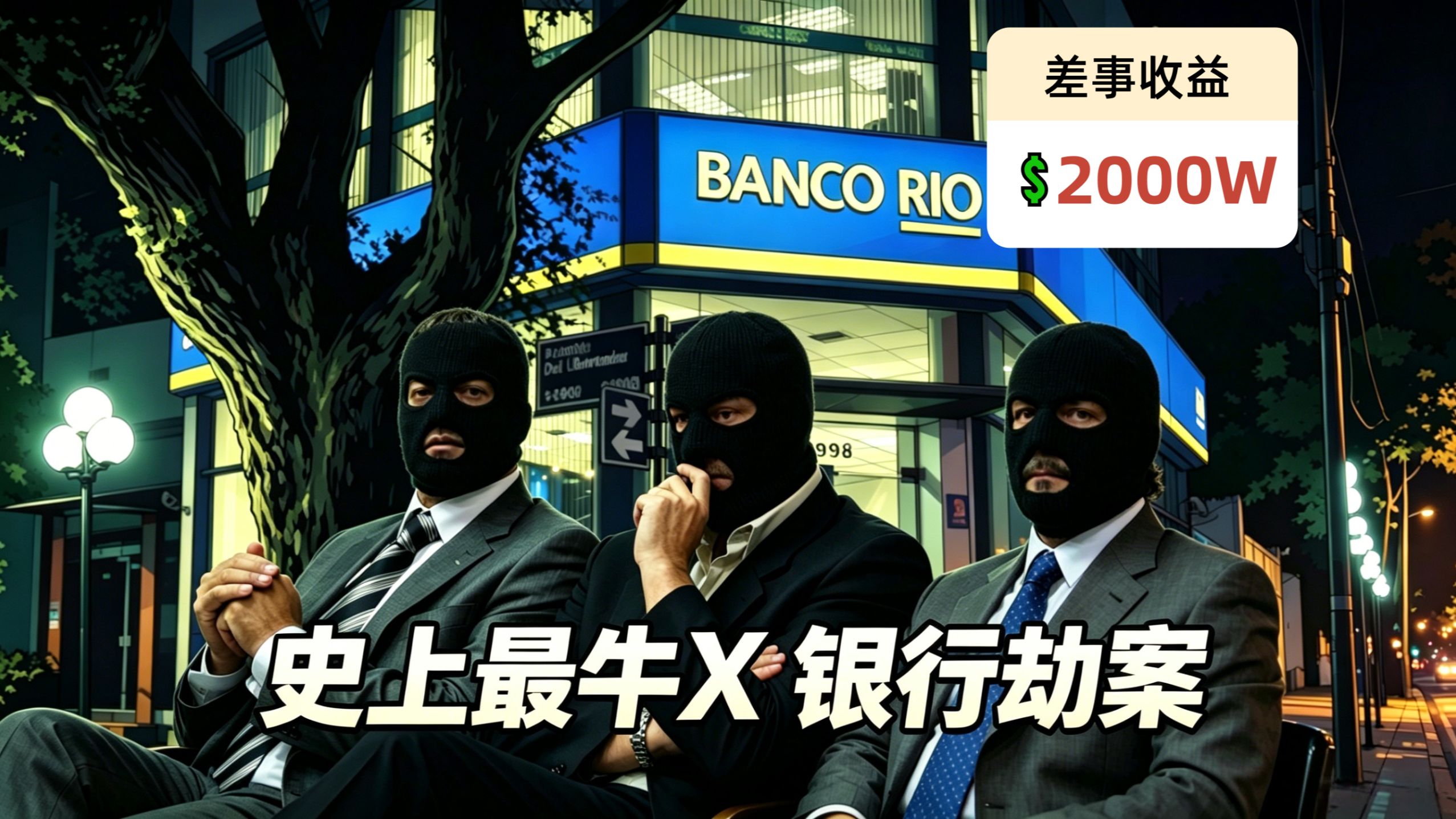 【邓肯】严禁模仿！史上最成功银行抢劫案与背后的阴谋与反转！