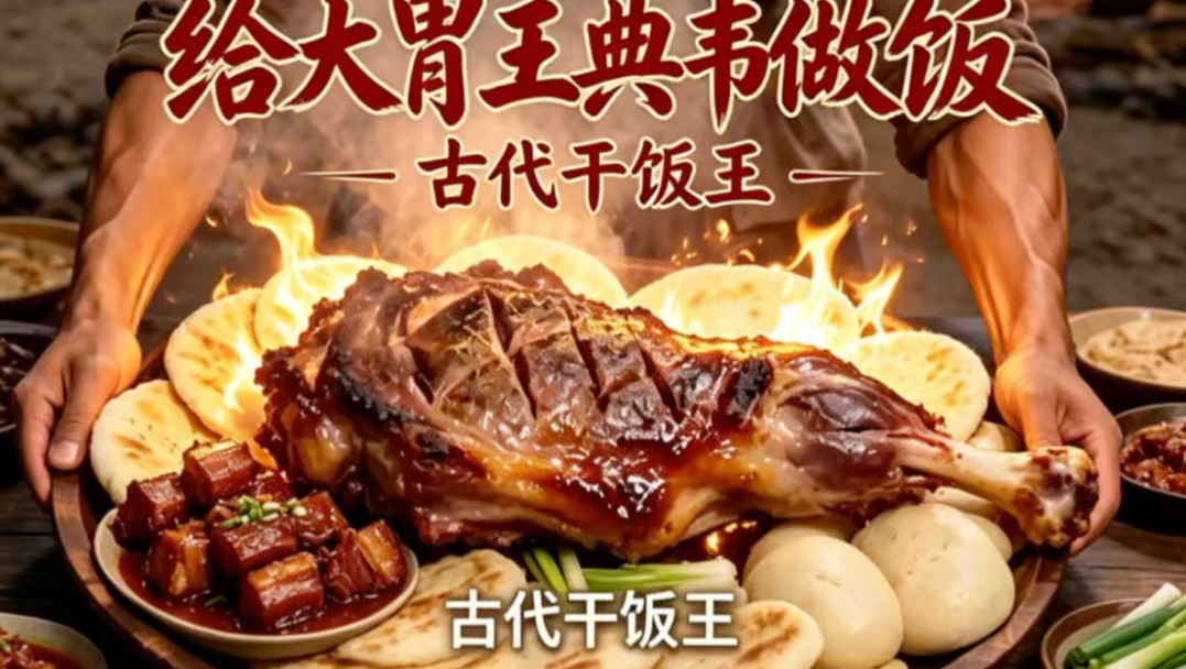 沉浸式体验穿越到三国给大胃王典韦做一日三餐