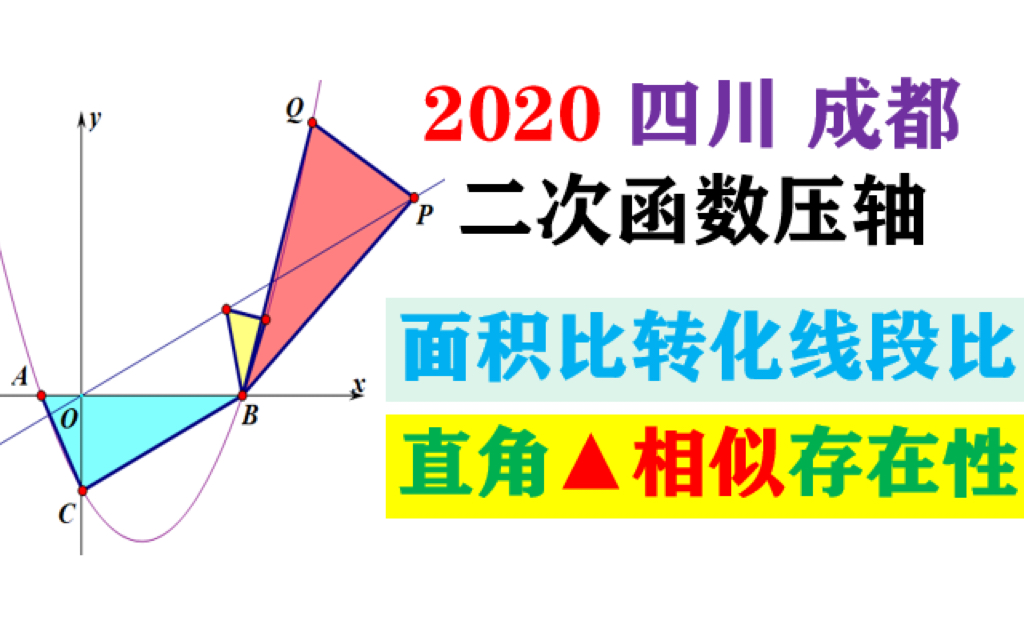 成都中考数学 二次函数常规 线段比最值 直角三角形相似存在性 哔哩哔哩 つロ干杯 Bilibili