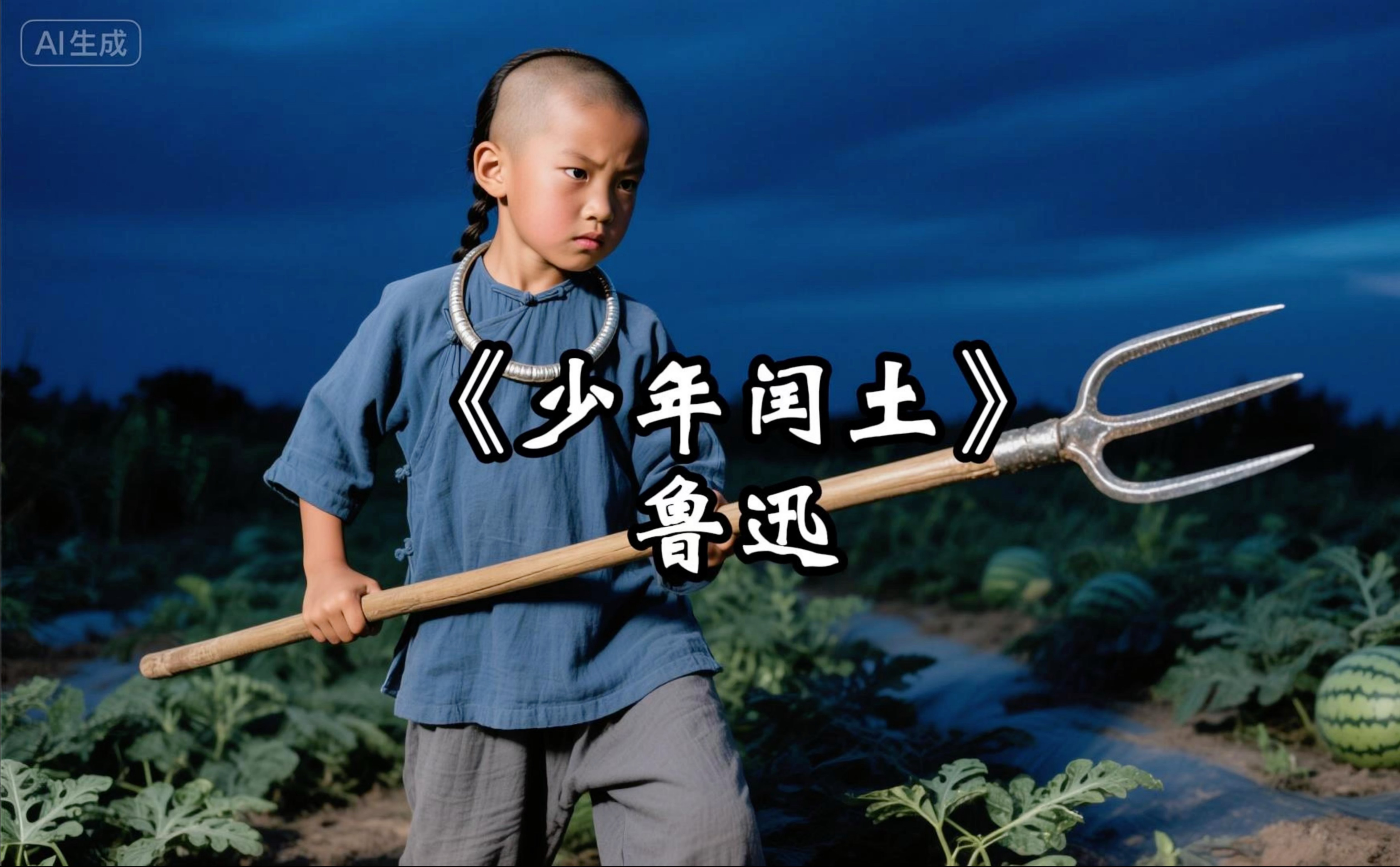 用ai还原鲁迅的《少年闰土》【Ai影像征集大赛-中国故事】