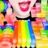 【Jane】吃播助眠 彩虹多形状蜡瓶糖特辑