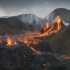 壮观！冰岛火山休眠6000年后喷发，岩浆满地。