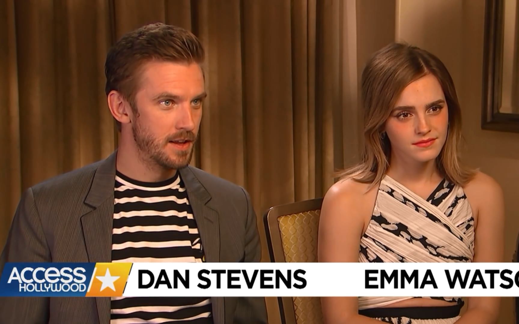 dan stevens & emma watson on their "beauty and the beast" on