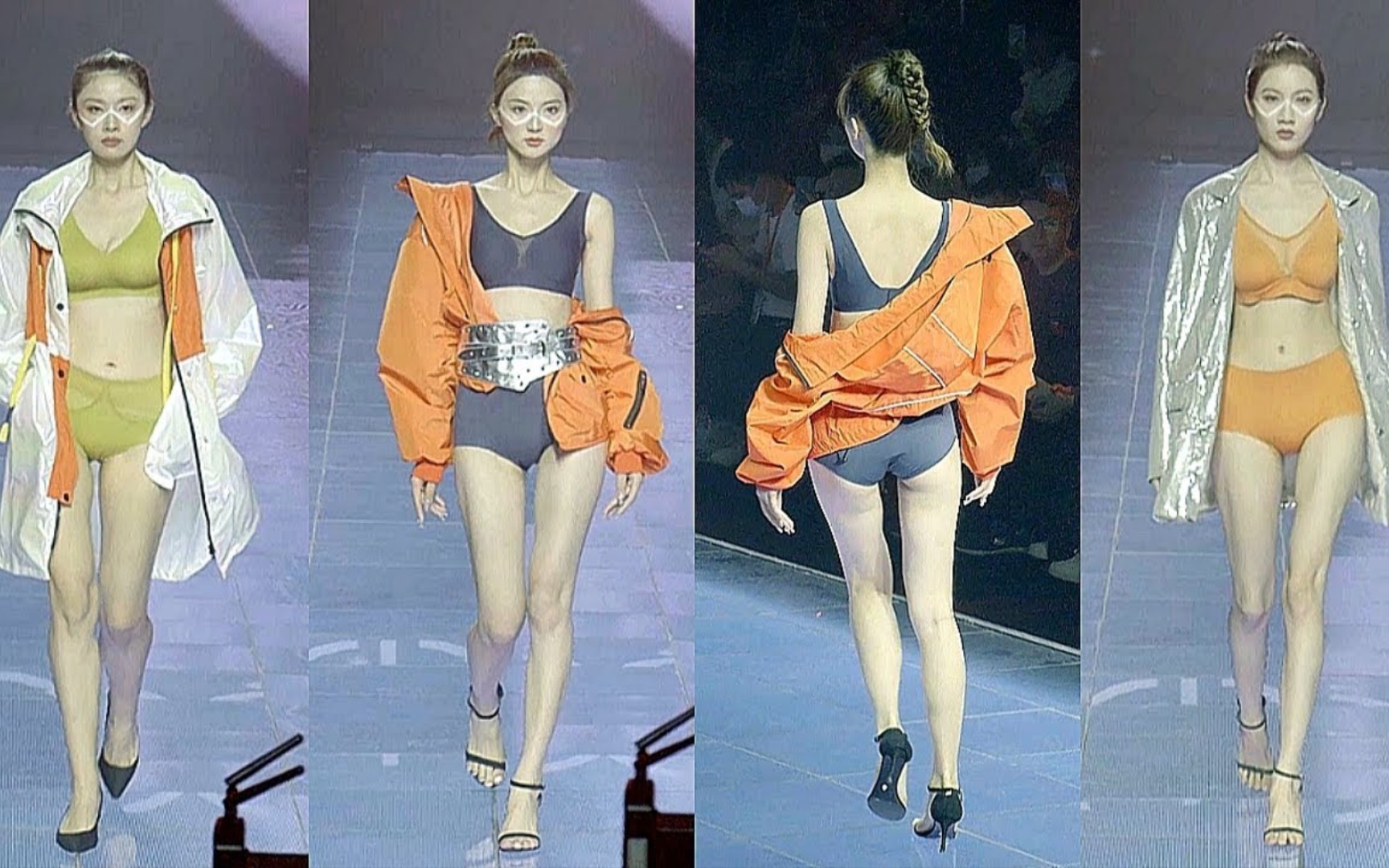 ``4K60P'' 2023 Guangdong Shantou, sexy model special beauty, exposure lingerie model runway sexy lingerie runway