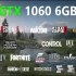 GTX 1060（6G） + R5 3600   电脑游戏性能测试（1080P分辨率，共26个游戏）   1080P 6