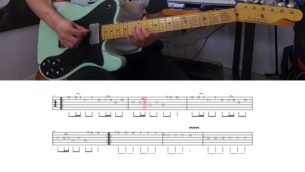 一鸣吉他教学- 阿拉伯跳舞女郎尾奏_哔哩哔哩